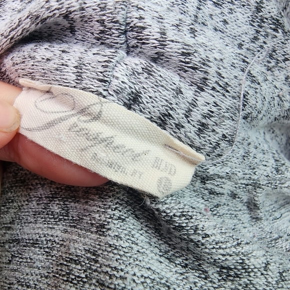 Prospect Blvd Marled Grey Knit Waterfall Cardigan Sweater Women's Large L EUC - Picture 4 of 5
